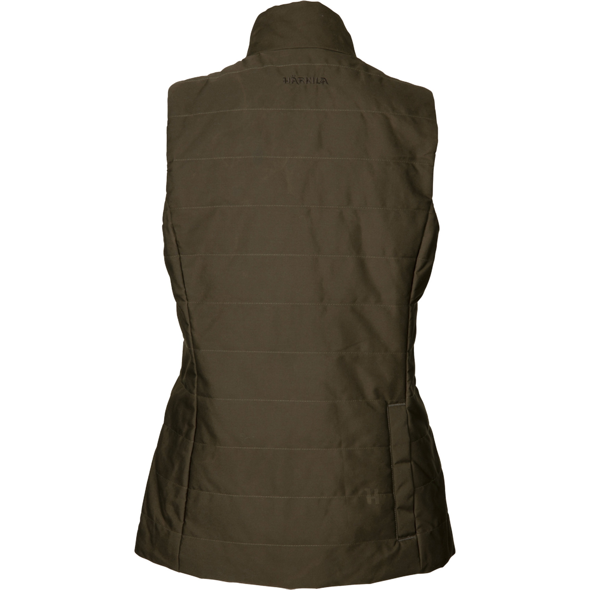 2026 Harkila Womens Retrieve Waistcoat 1201141 - Dark Warm Olive / Burgundy